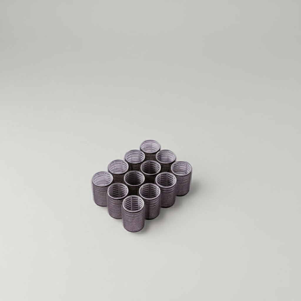 Velcro self-adhesive bangs, voluminous root curls, curling tube style