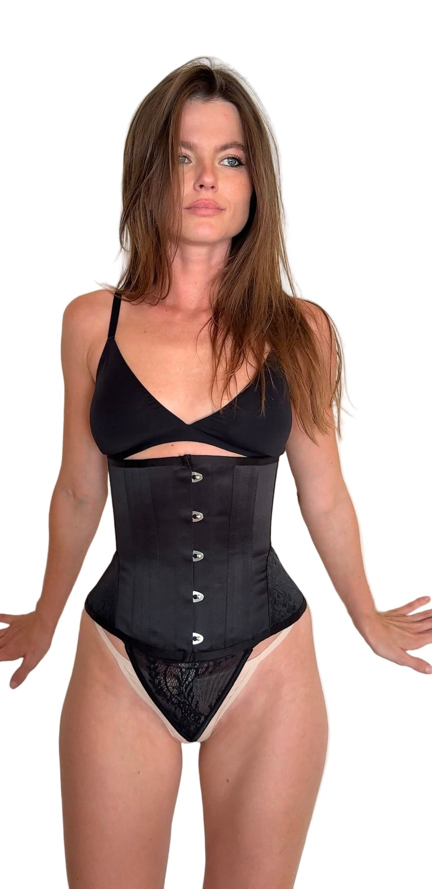 The “Impériale” Ultimate Waist Sinch Corset – Hourglass Waist Sculptor with 5-Button Front | La Beauté du Corset