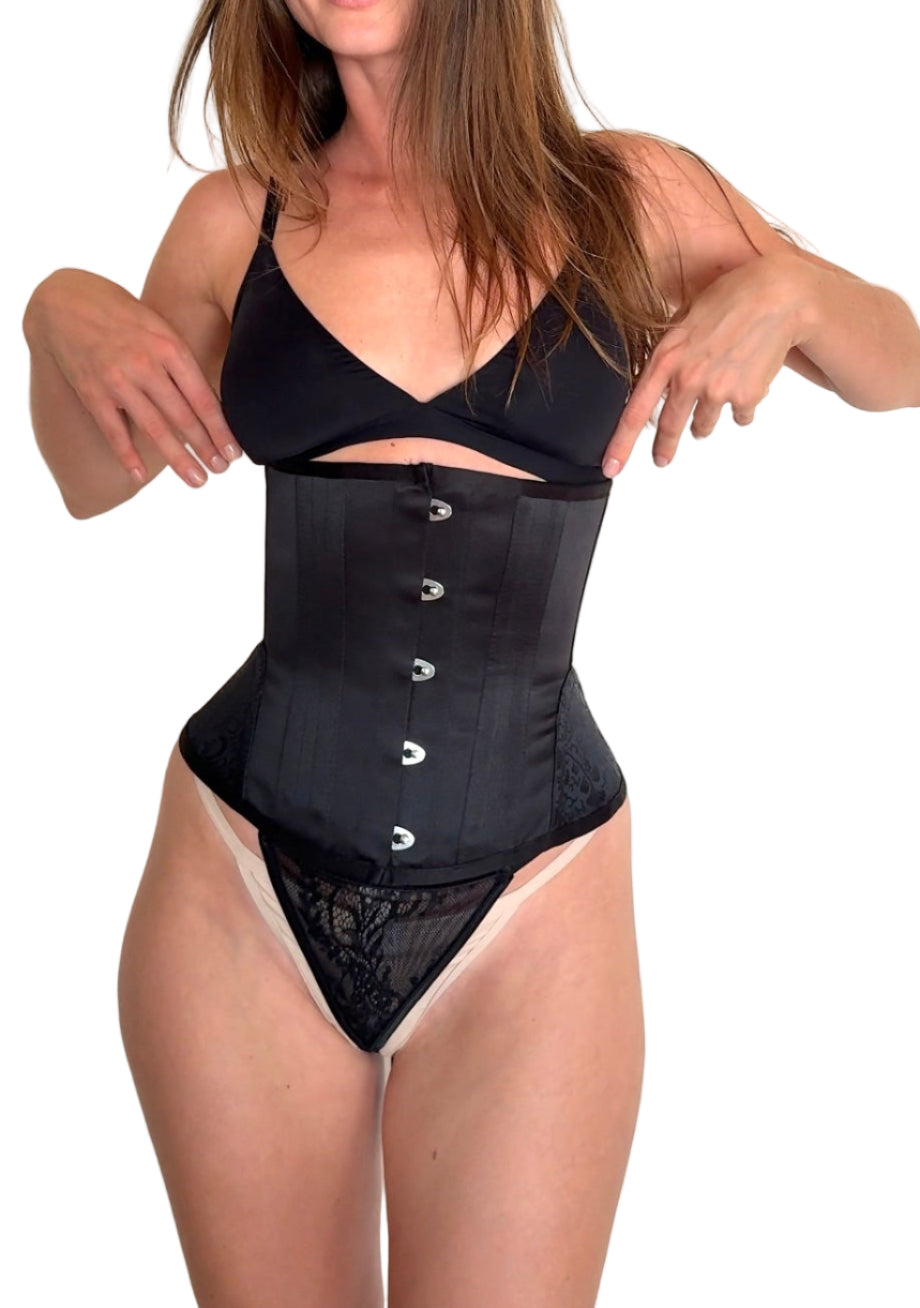 The “Impériale” Ultimate Waist Sinch Corset – Hourglass Waist Sculptor with 5-Button Front | La Beauté du Corset