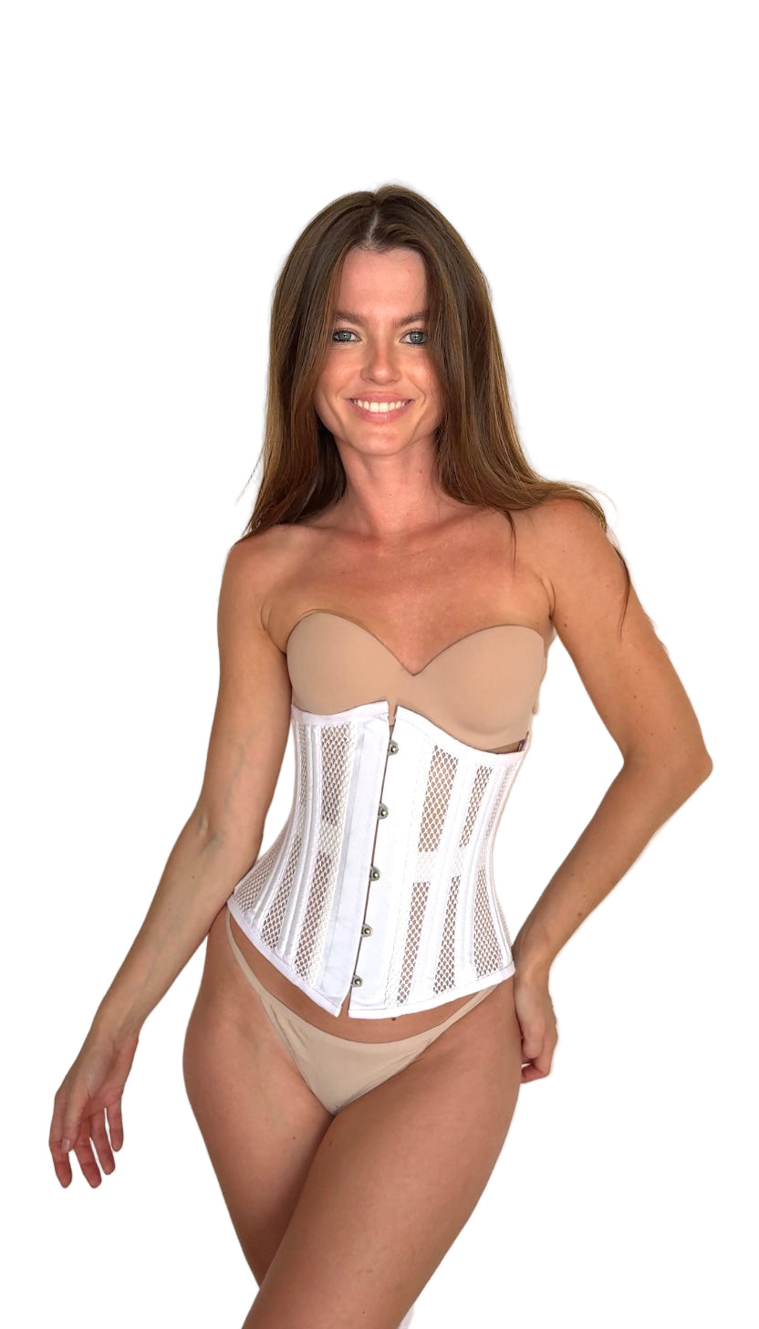 Court Corset Waist Belt with Waist Clip – Structured Hourglass Shaping Support | La Beauté du Corset